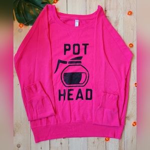 Pot (Coffee) Head Sweater Size Large
